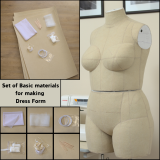 Essential materials for making a Dress Form (off-white color only)